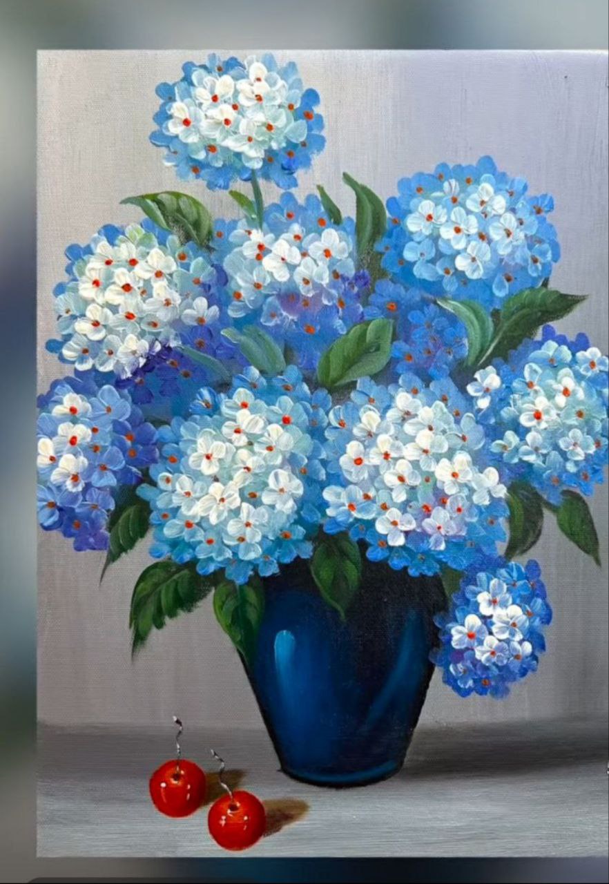 Женский Арт-релакс  «Гортензия - волшебство и чудеса в Вашей жизни. Умение видеть прекрасное»